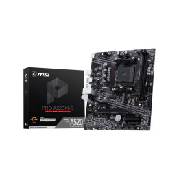 Дънна платка MSI PRO A520M-S, AM4, AMD A520, DDR4, mATX - 911-7C96-071 - 1
