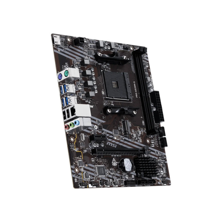Дънна платка MSI PRO A520M-S, AM4, AMD A520, DDR4, mATX - 911-7C96-071 - 3