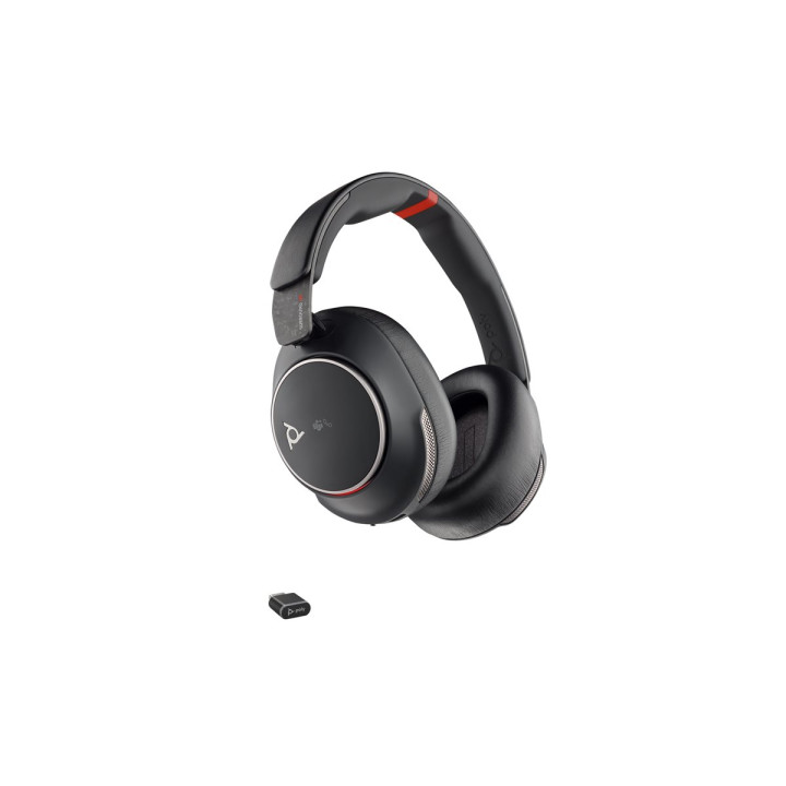 Слушалки HP Poly Voyager Surround 85 UC, Bluetooth 5.3, USB-C, ANC, Microsoft Teams Certified - 8G7T8AA - 1