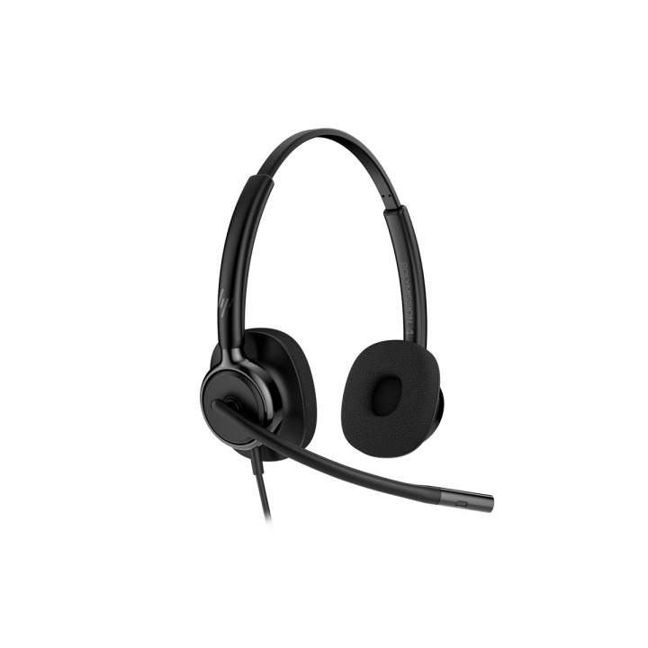 Слушалки HP Poly Mission 425, USB-C/USB-A, стерео, микрофон с AI шумопотискане, сертифицирани за Microsoft Teams - C01B3AA#AC3 -