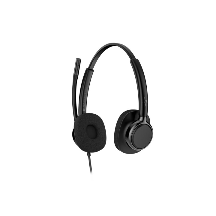 Слушалки HP Poly Mission 425, USB-C/USB-A, стерео, микрофон с AI шумопотискане, сертифицирани за Microsoft Teams - C01B3AA#AC3 -