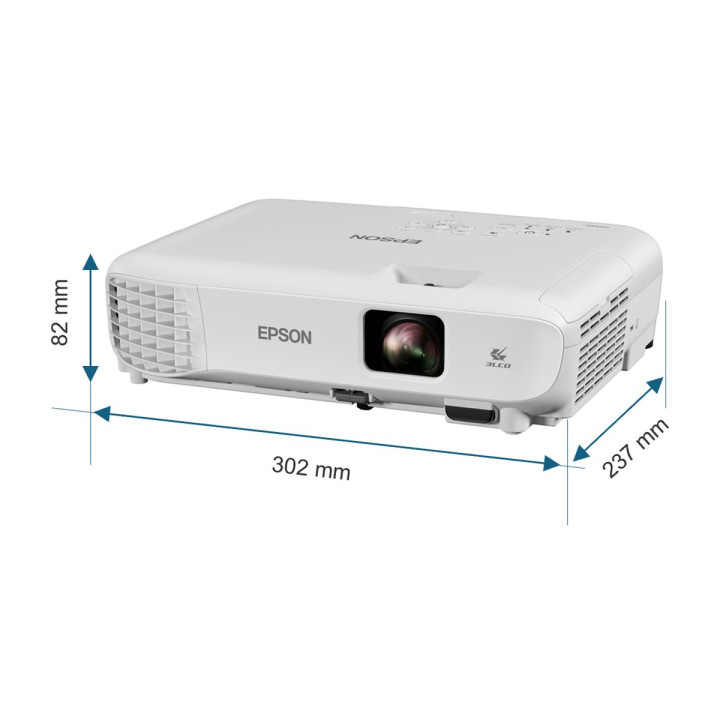 Проектор Epson EB-W53, 3LCD WXGA (1280x800), 4000 lm, 16000:1, HDMI - V11HB57040 - 6