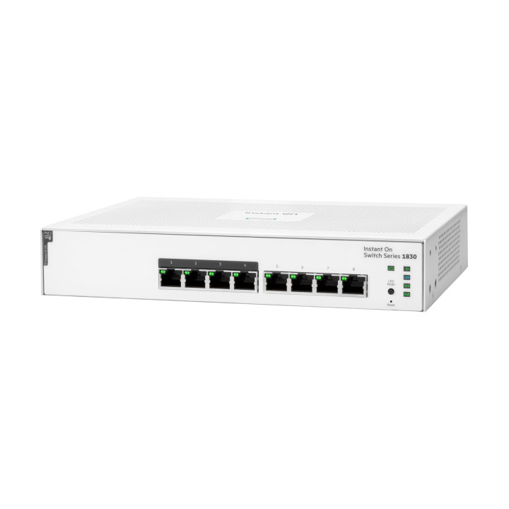 Суич HPE Aruba 1830 8G, 8 портов, PoE+ 65W, управляем - JL811A - 1