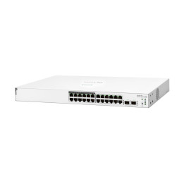 Мрежов суич HPE Aruba 1830 24G 2SFP, 24-port Gigabit, 12x PoE+ (195W), 2x SFP, Smart Managed - JL813A - 1