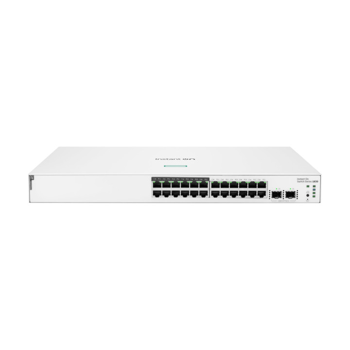 Мрежов суич HPE Aruba 1830 24G 2SFP, 24-port Gigabit, 12x PoE+ (195W), 2x SFP, Smart Managed - JL813A - 2