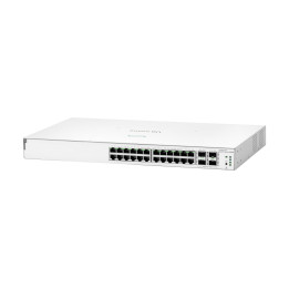 Суич HPE Aruba 1930 24G 4SFP+, 24-port Gigabit PoE+ (195W), 4x SFP+ 10Gb, Layer 3 Managed - JL683B - 1