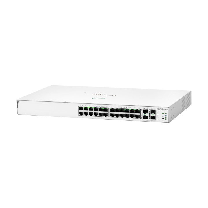 Суич HPE Aruba 1930 24G 4SFP+, 24-port Gigabit PoE+ (195W), 4x SFP+ 10Gb, Layer 3 Managed - JL683B - 1