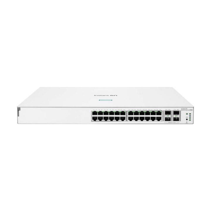 Суич HPE Aruba 1930 24G 4SFP+, 24-port Gigabit PoE+ (195W), 4x SFP+ 10Gb, Layer 3 Managed - JL683B - 2