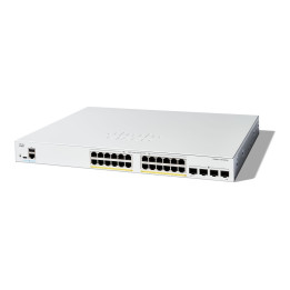 Мрежов суич Cisco Catalyst 1300, 24-port GE Full PoE 4x1G SFP - C1300-24FP-4G - 1