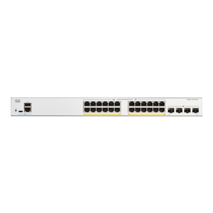 Мрежов суич Cisco Catalyst 1300, 24-port GE Full PoE 4x1G SFP - C1300-24FP-4G - 2