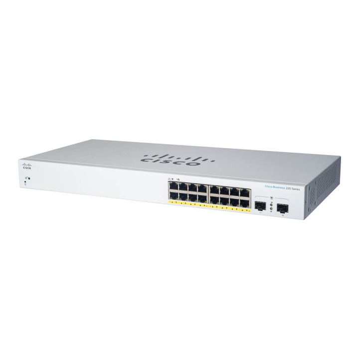 Суич Cisco Business CBS220, 16-port Gigabit, 2x1G SFP - CBS220-16T-2G-EU - 1