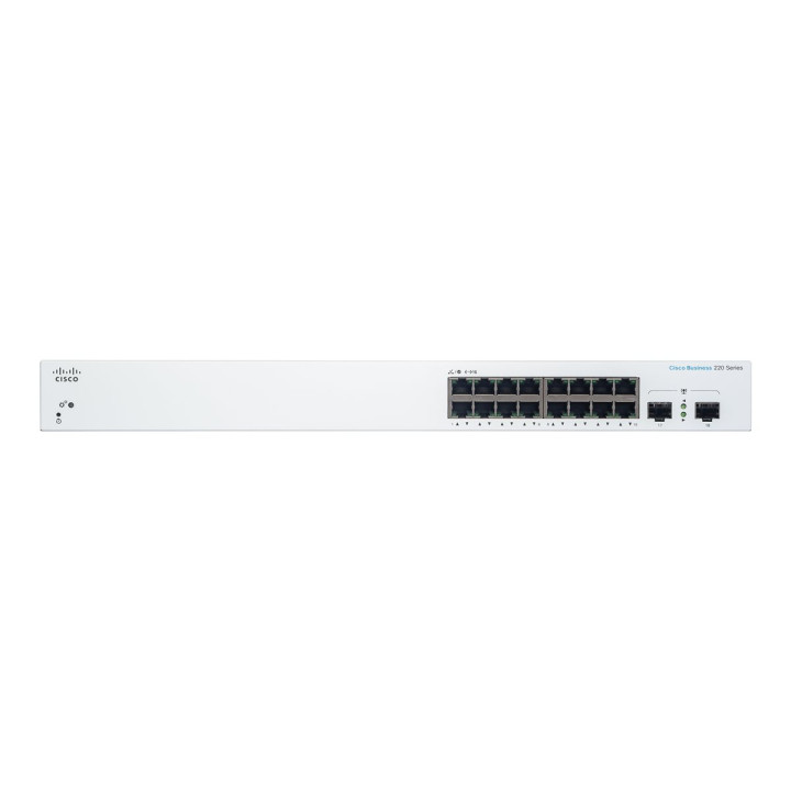 Суич Cisco Business CBS220, 16-port Gigabit, 2x1G SFP - CBS220-16T-2G-EU - 2