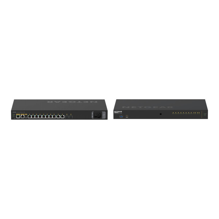 Мрежов суич NETGEAR M4250-10G2XF-PoE++, 12-Port Managed Switch, 8x1G PoE++ (720W), 2x10G SFP+, Layer 3 - GSM4212UX-100EUS - 2