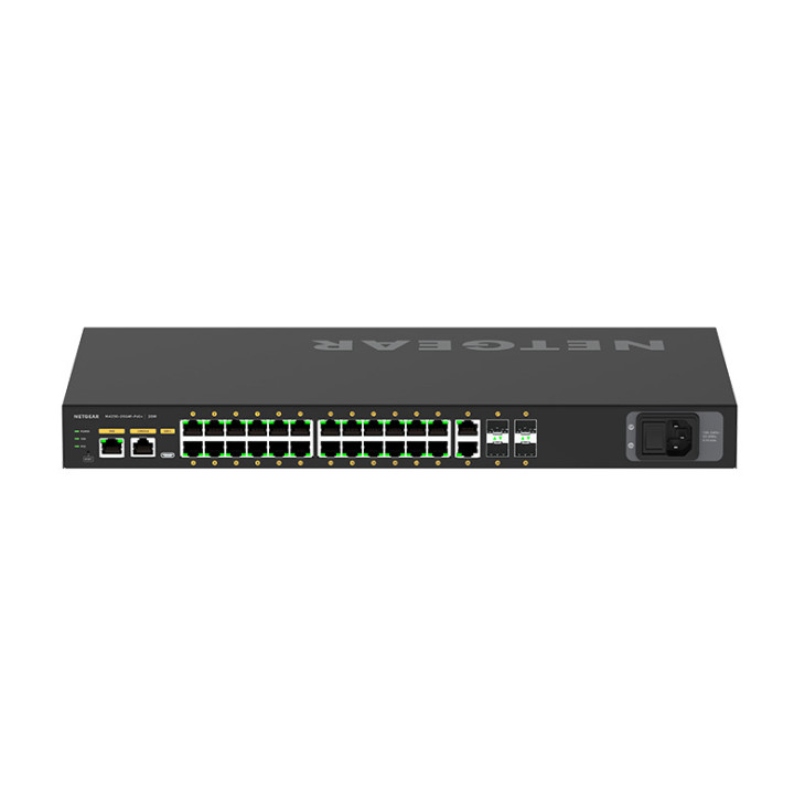 Мрежов суич NETGEAR AV Line M4250-26G4F-PoE+, 24x 1G PoE+ (300W), 2x 1G, 4x SFP, Managed, L3 - GSM4230P-100EUS - 3