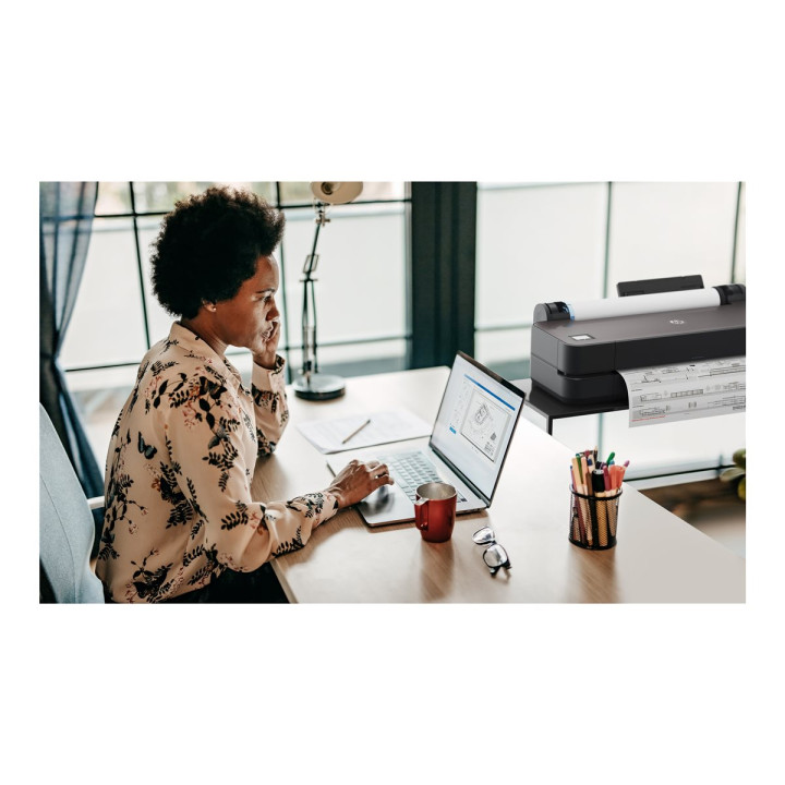Плотер HP DesignJet T230, 24" широкоформатен, цветен мастиленоструен, A1/ANSI D, 2400x1200 dpi, USB, LAN, Wi-Fi - 5HB07D#B19 - 4