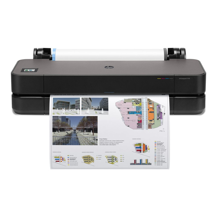 Широкоформатен принтер HP DesignJet T250, 24", 2400x1200dpi, USB, LAN, Wi-Fi - 5HB06D#B19 - 1