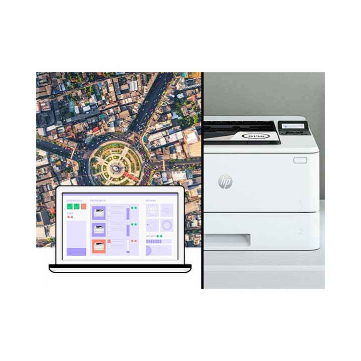 Принтер HP LaserJet Pro 4002dn, A4, монохромен лазерен, 40ppm, 4800x600dpi, USB/LAN - 2Z605F#B19 - 3