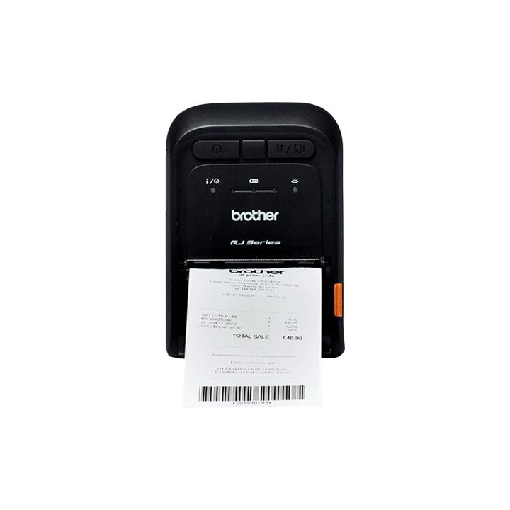 Мобилен принтер Brother RuggedJet RJ-2055WB, термодирект, 203dpi, 101.6mm/s, USB 2.0, Wi-Fi, NFC, Bluetooth 4.2 - RJ2055WBXX1 - 