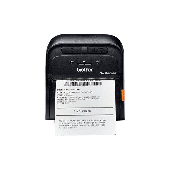 Етикетен принтер Brother RuggedJet RJ-3055WB, директен термо печат, 203dpi, USB 2.0, Wi-Fi, Bluetooth 4.2 - RJ3055WBXX1 - 1