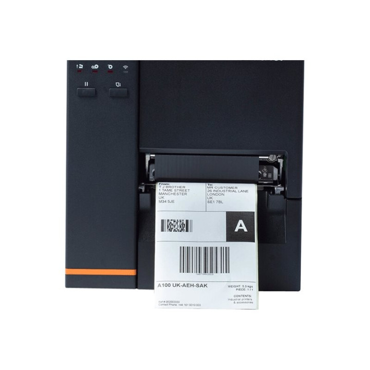 Етикетен принтер Brother TJ-4020TN, директен термо трансфер, 203 dpi, 254 mm/sec, USB 2.0, LAN, serial - TJ4020TNZ1 - 1