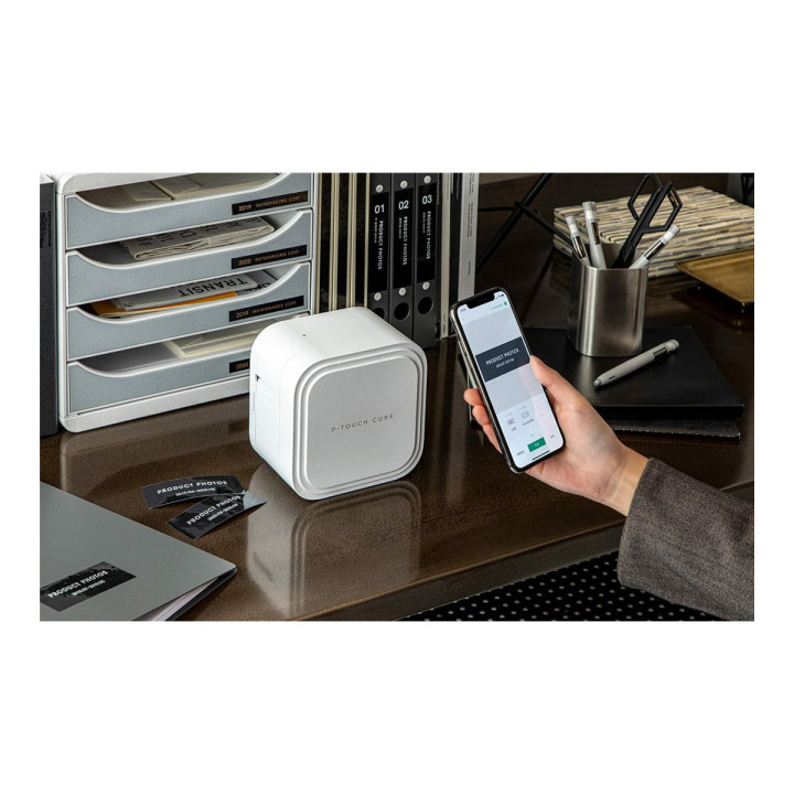 Етикетен принтер Brother P-Touch Cube Pro PT-P910BT, термотрансферен, до 36mm, 360dpi, 20mm/s, USB 2.0, Bluetooth 5.0 - PTP910BT