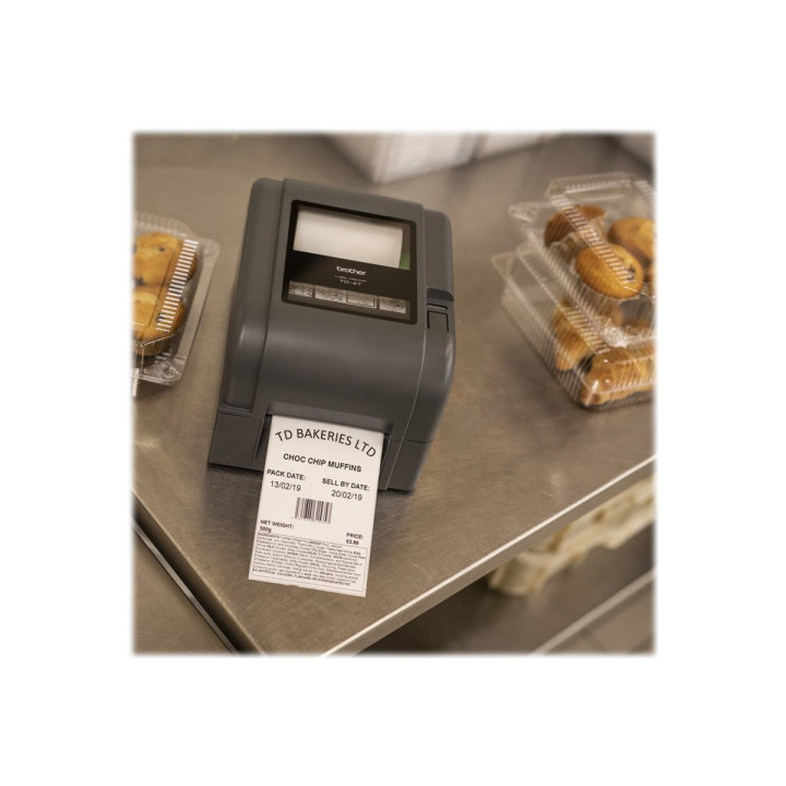 Етикетен принтер Brother TD-4520TN, Direct Thermal, 300x300 dpi, 127mm/sec, USB 2.0, LAN, RS232C - TD4520TNZ1 - 4