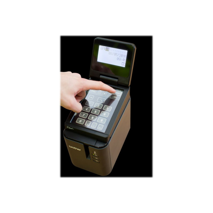 Етикетен принтер Brother PTP950NWYJ1, термотрансферен, монохромен, 360x720 dpi, USB, LAN, Wi-Fi - PTP950NWYJ1 - 4