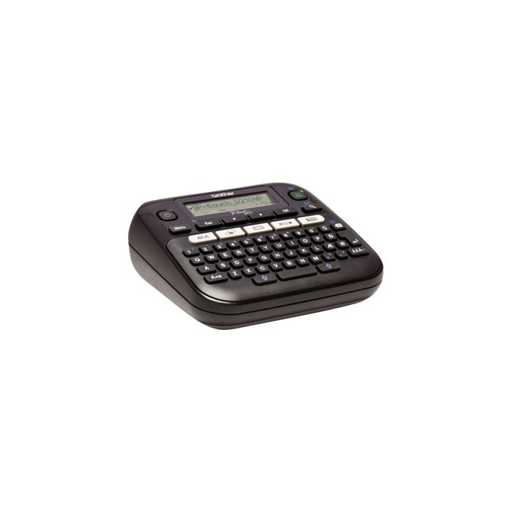 Етикетен принтер Brother P-touch D210VP, термотрансферен, монохромен, 180dpi, QWERTZ клавиатура, твърд калъф - PTD210VPYJ1 - 4