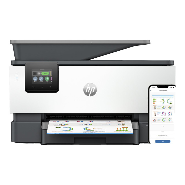 Мултифункционално устройство HP OfficeJet Pro 9120b, цветен мастиленоструен принтер, до 24ppm - 4V2N0B#686 - 1