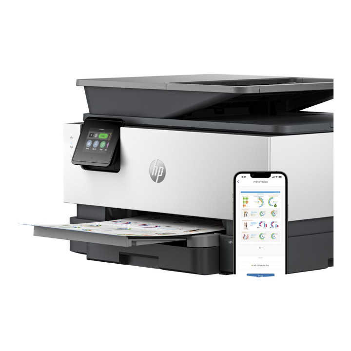 Мултифункционално устройство HP OfficeJet Pro 9120b, цветен мастиленоструен принтер, до 24ppm - 4V2N0B#686 - 4