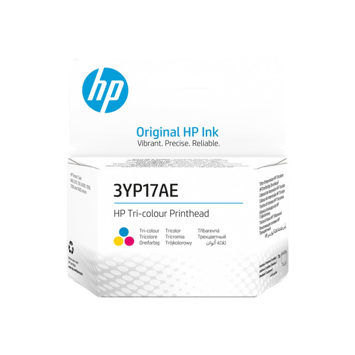 Печатаща глава HP Tri-Color, мастиленоструйна, трицветна - 3YP17AE - 1