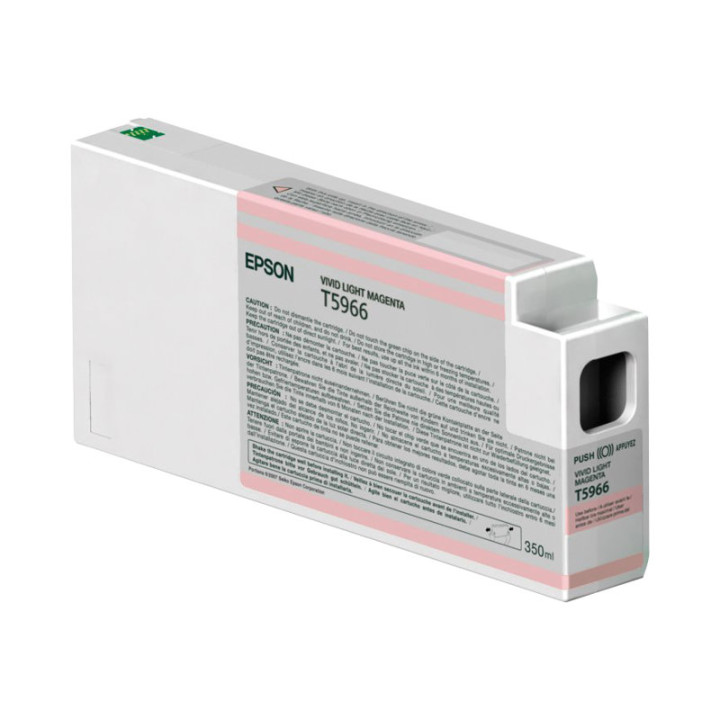 Мастилена касета Epson T5966, Vivid Light Magenta, 350ml - C13T596600 - 1