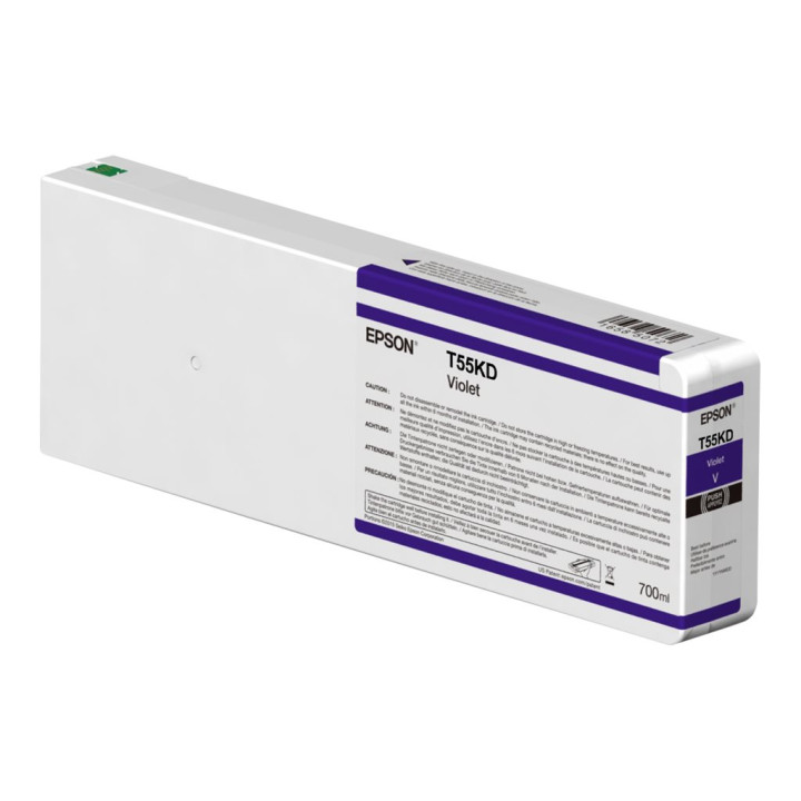 Мастилена касета Epson UltraChrome HDX/HD T55KD00, Violet 700ml - C13T55KD00 - 1