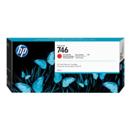 Мастилена касета HP 746, 300ml Chromatic Red за DesignJet - P2V81A - 1