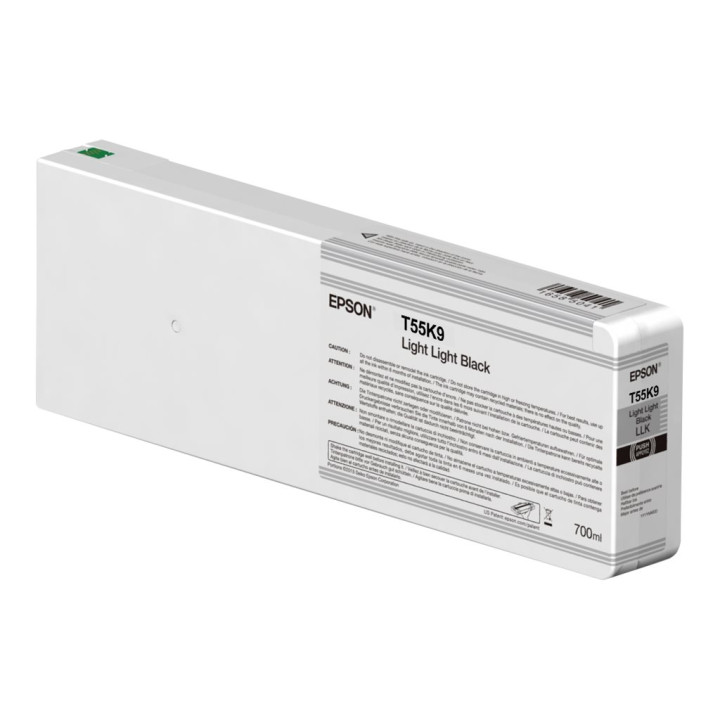 Мастилена касета Epson UltraChrome HDX, Light Light Black 700ml - C13T55K900 - 1