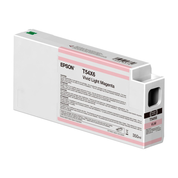Мастилена касета Epson UltraChrome HDX, Vivid Light Magenta 350ml - C13T54X60N - 1