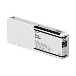 Мастилена касета Epson UltraChrome HDX/HD T55K700, Light Black, 700ml - C13T55K700 - 1