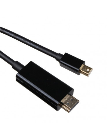 Кабел VCom Mini Display Port M / HDMI M 4K 2160p - CG615L-1.8m-4K Black