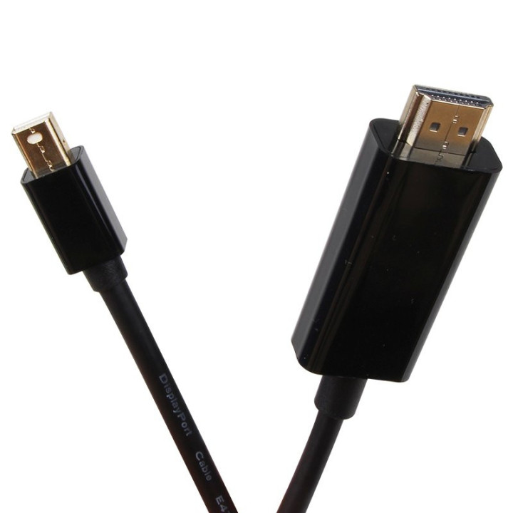 Кабел VCom Mini Display Port M / HDMI M 4K 2160p - CG615L-1.8m-4K Black