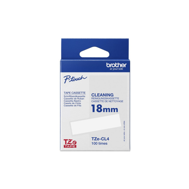 Лента за почистване Brother TZe-CL4, 18mm x 8m, за P-touch принтери - TZECL4 - 1
