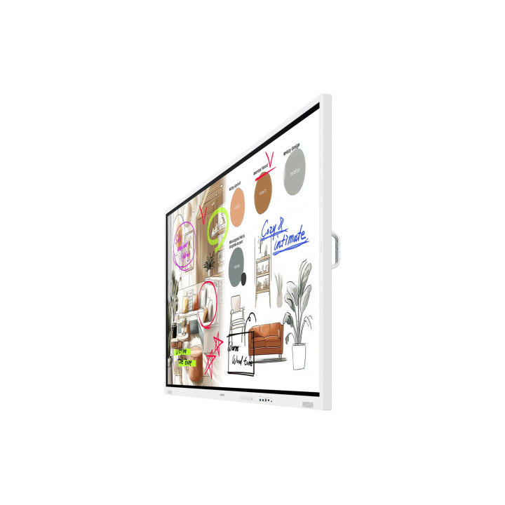 Интерактивен дисплей Samsung Flip 5 Pro WM75FX, 75" UHD 3840x2160 VA, тактилен инфрачервен 20-точков сензор, 450 cd/m², Tizen OS