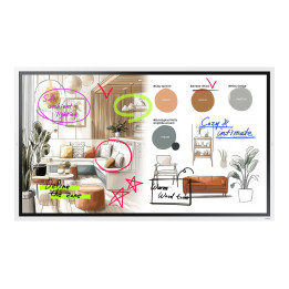 Интерактивен дисплей Samsung Flip 5 Pro WM65FX, 65" UHD VA 3840x2160, Infrared 20-point Touch, SmartThings Pro, Tizen OS 9.0 - L