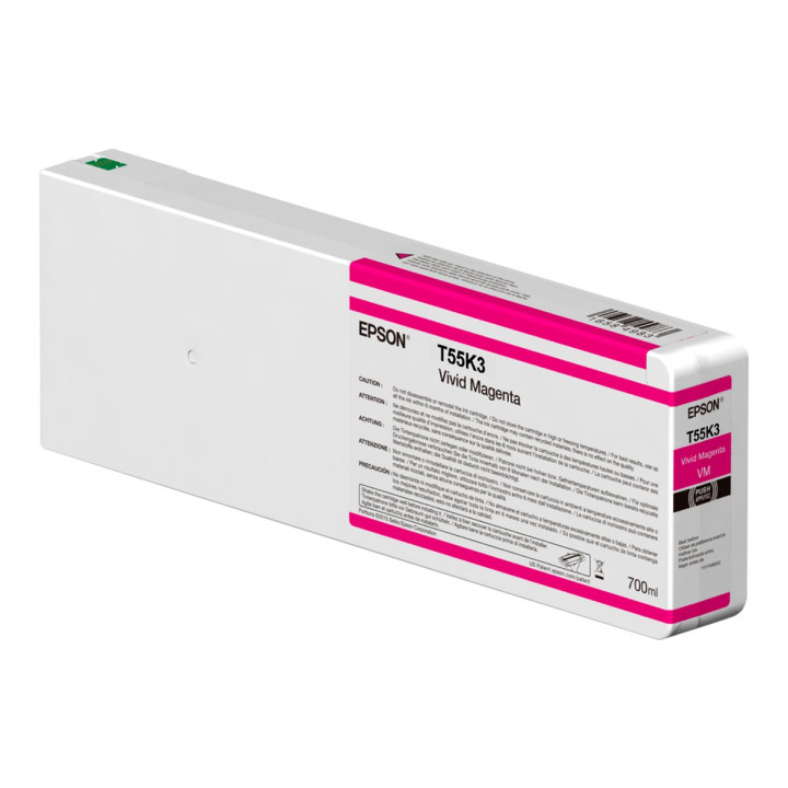 Мастилена касета Epson UltraChrome HDX, Vivid Magenta 700ml - C13T55K30N - 1