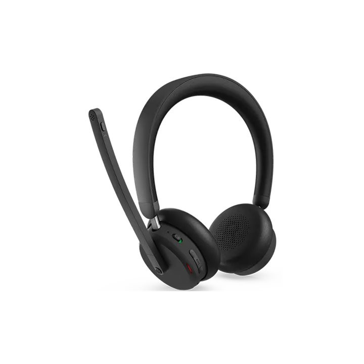 Слушалки Lenovo 6550, Bluetooth 5.3, Active Noise Cancelling, Microsoft Teams, Черни - 4XD1S19778 - 1