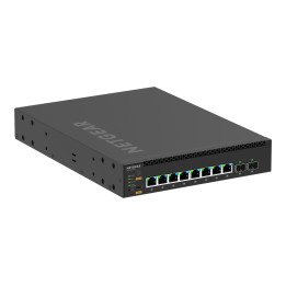 Мрежов суич NETGEAR M4350-8M2V, 8x 2.5GBase-T PoE++, 2x 25G SFP28, L3 Managed - MSM4310-100NES - 1
