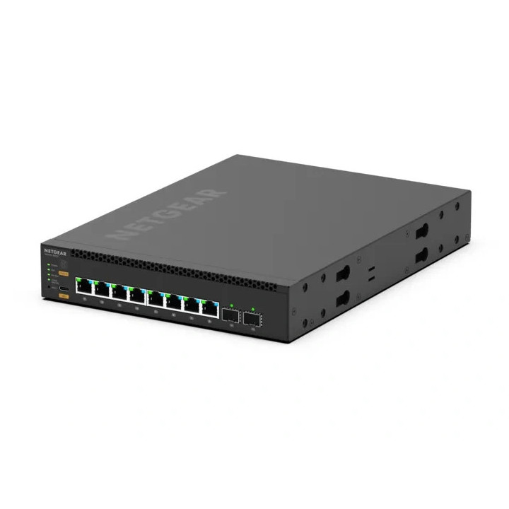 Мрежов суич NETGEAR M4350-8M2V, 8x 2.5GBase-T PoE++, 2x 25G SFP28, L3 Managed - MSM4310-100NES - 6