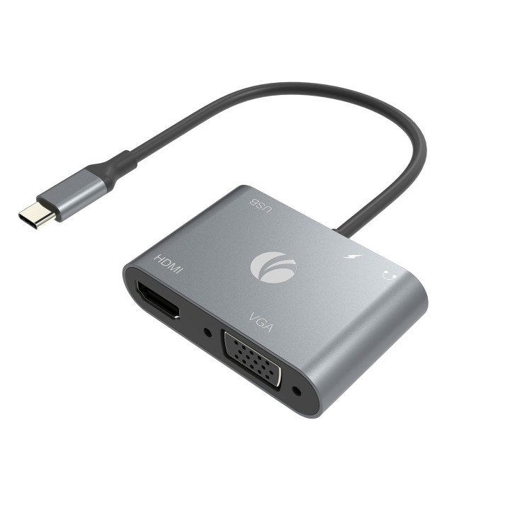 Докинг станция  VCom Type-C Power Distribution 3.0 100W - HDMI, Type-C x 1, USB3.0 - CU4511