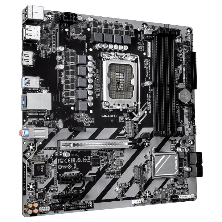 Дънна платка GIGABYTE B860M D3W, Intel B860, LGA1851, DDR5, Micro ATX - 3