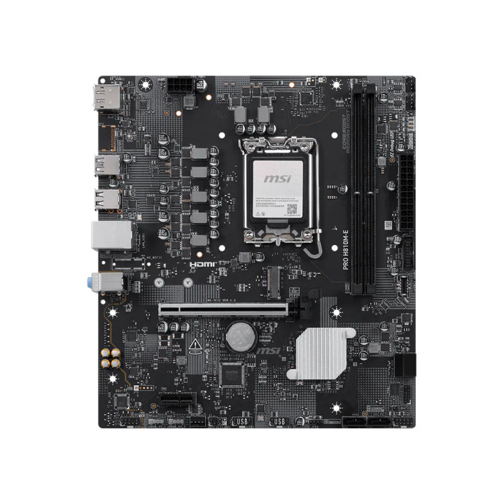 Дънна платка MSI PRO H810M-E, LGA 1851, Intel H810, 2x DDR5, 1x M.2, 4x SATA, mATX - 2