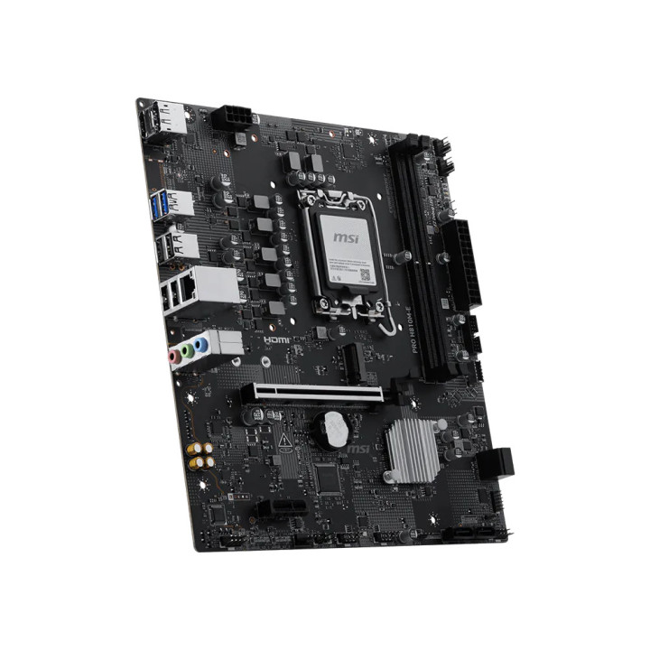 Дънна платка MSI PRO H810M-E, LGA 1851, Intel H810, 2x DDR5, 1x M.2, 4x SATA, mATX - 3